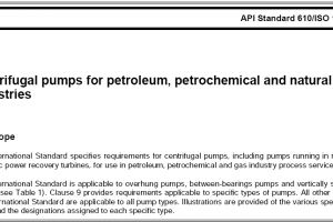استاندارد های پمپ